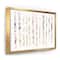 Designart - Multi-Color Geometric Bars - Modern Transitional Canvas in Gold Frame
